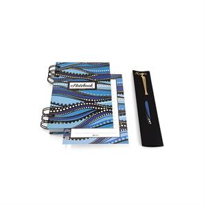 KIT WATER NOTEBOOK WITH SPIRAL A6 WITH PEN
